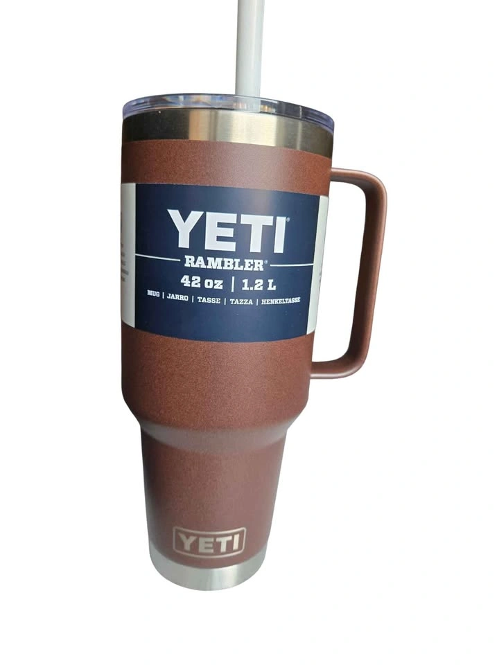 YETI Rambler 42 oz Insulated Mug With Straw Lid Brown - photo 2