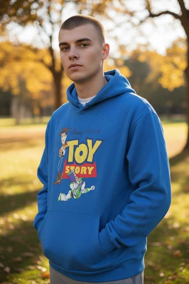 Disney Toy Story Hoodie Blue Woody Buzz Lightyear Graphic - photo 2