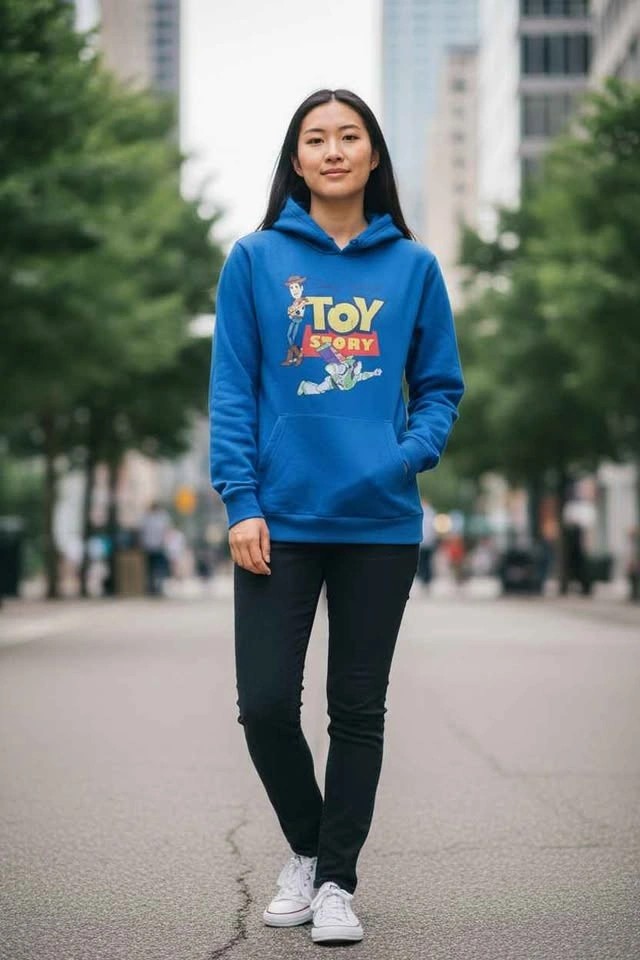 Disney Toy Story Hoodie Blue Woody Buzz Lightyear Graphic - photo 3