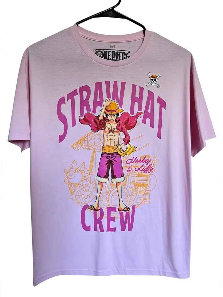 One Piece Monkey D. Luffy Straw Hat Crew Graphic Tee