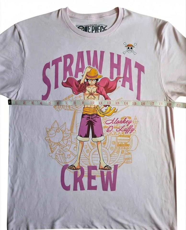 One Piece Monkey D. Luffy Straw Hat Crew Graphic Tee - photo 4