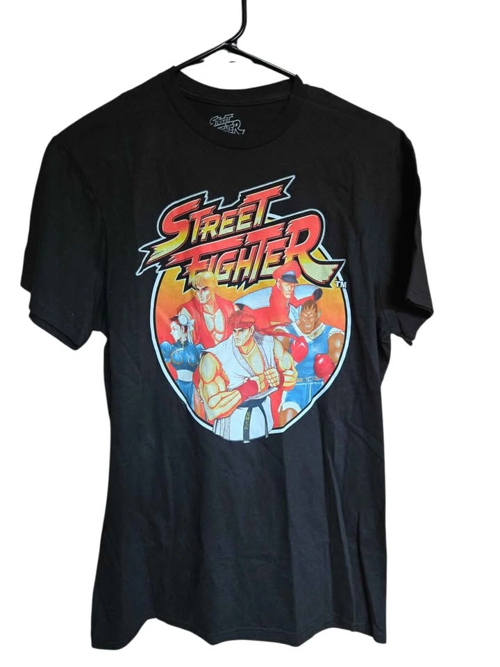 Street Fighter Graphic T-Shirt Men’s Size M Black Capcom - photo 3