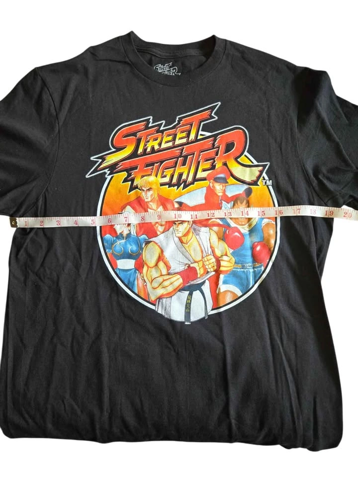 Street Fighter Graphic T-Shirt Men’s Size M Black Capcom - photo 4