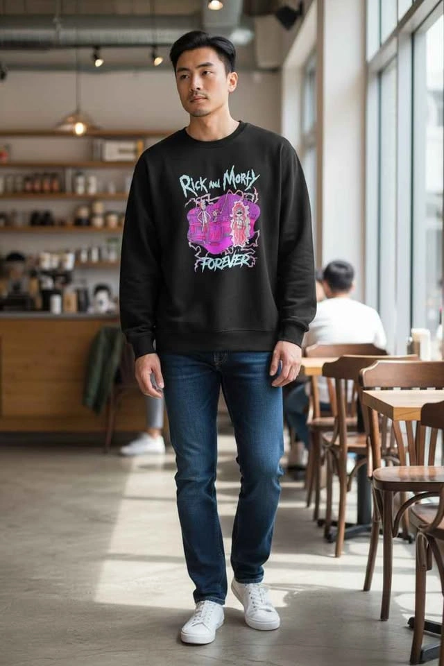 Rick and Morty Forever Graphic Tee XL Black Adult Swim Official - photo 2