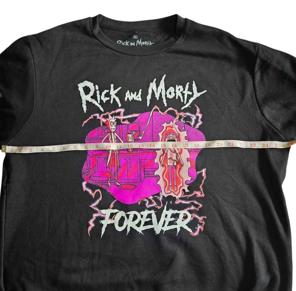 Rick and Morty Forever Graphic Tee XL Black Adult Swim Official - photo 4