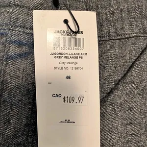 Jack & Jones JJIGORDON JJLANE AKM Grey Melange Pants