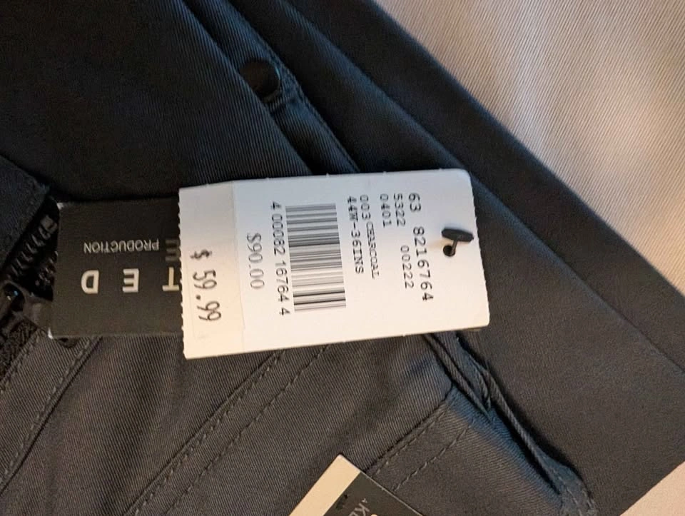 Unlisted by Kenneth Cole Charcoal Pants 44W x 36L - photo 2