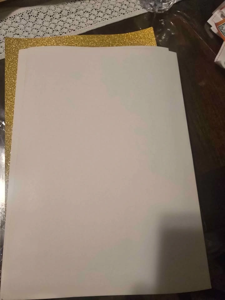 G - Gold Glitter Cardstock Paper Pack of 40 - photo 2