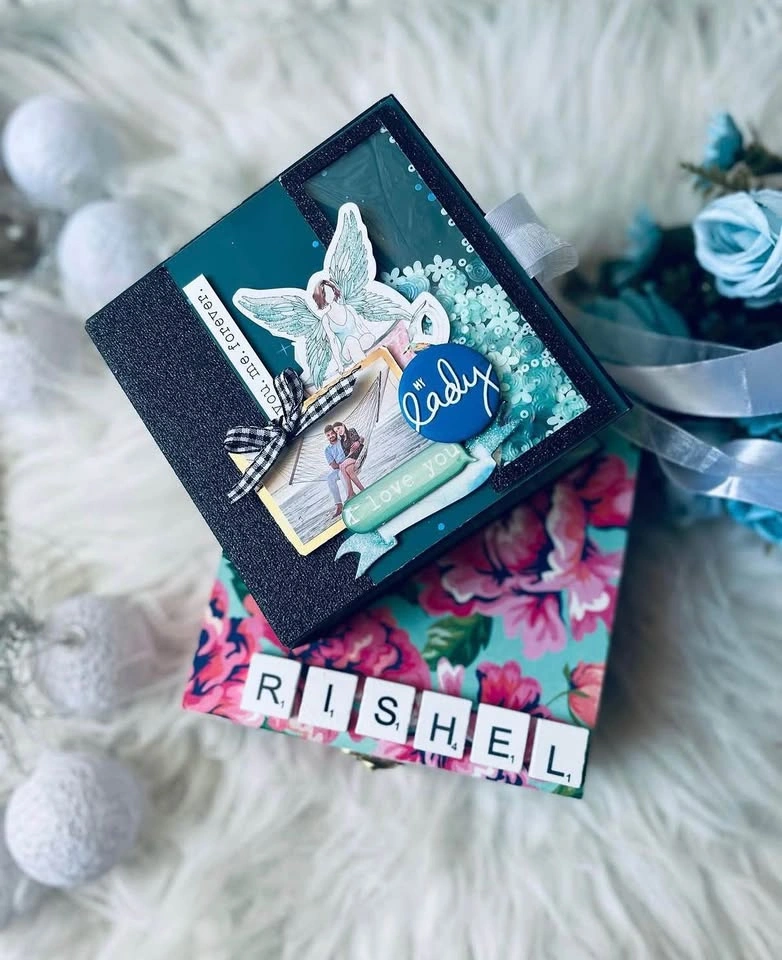Custom Mini Album with Wooden Keepsake Box - photo 2