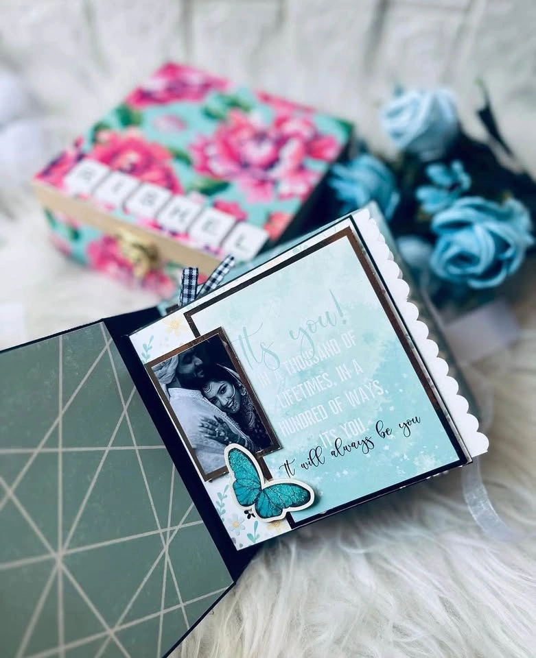 Custom Mini Album with Wooden Keepsake Box - photo 3