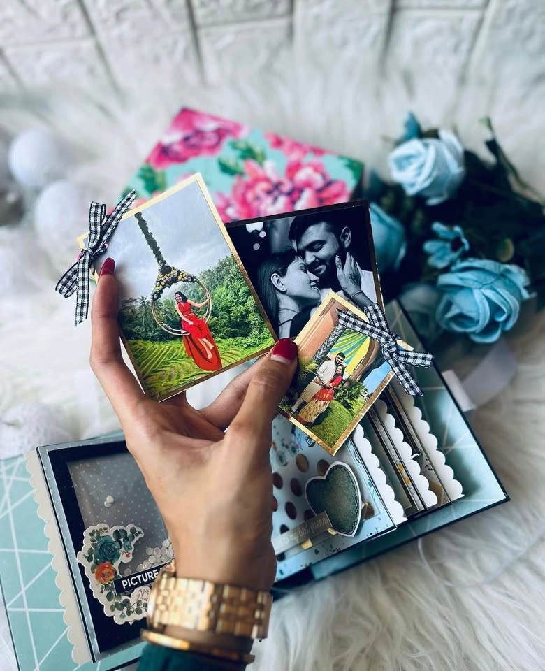 Custom Mini Album with Wooden Keepsake Box - photo 4