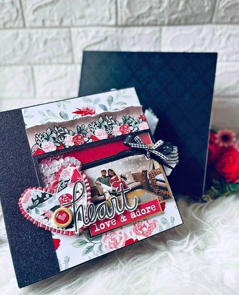 Custom Love Story Mini Album | Wooden Keepsake Box Included