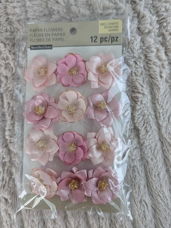 Recollections Paper Flowers Embellishments