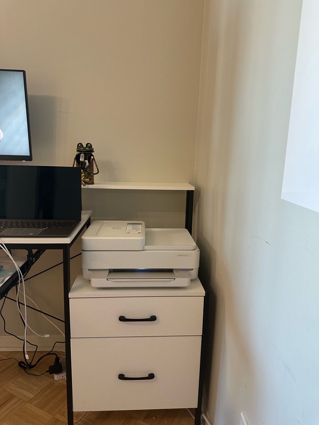 63” Modern Computer Desk with Drawers, Shelves & Keyboard Tray - photo 3