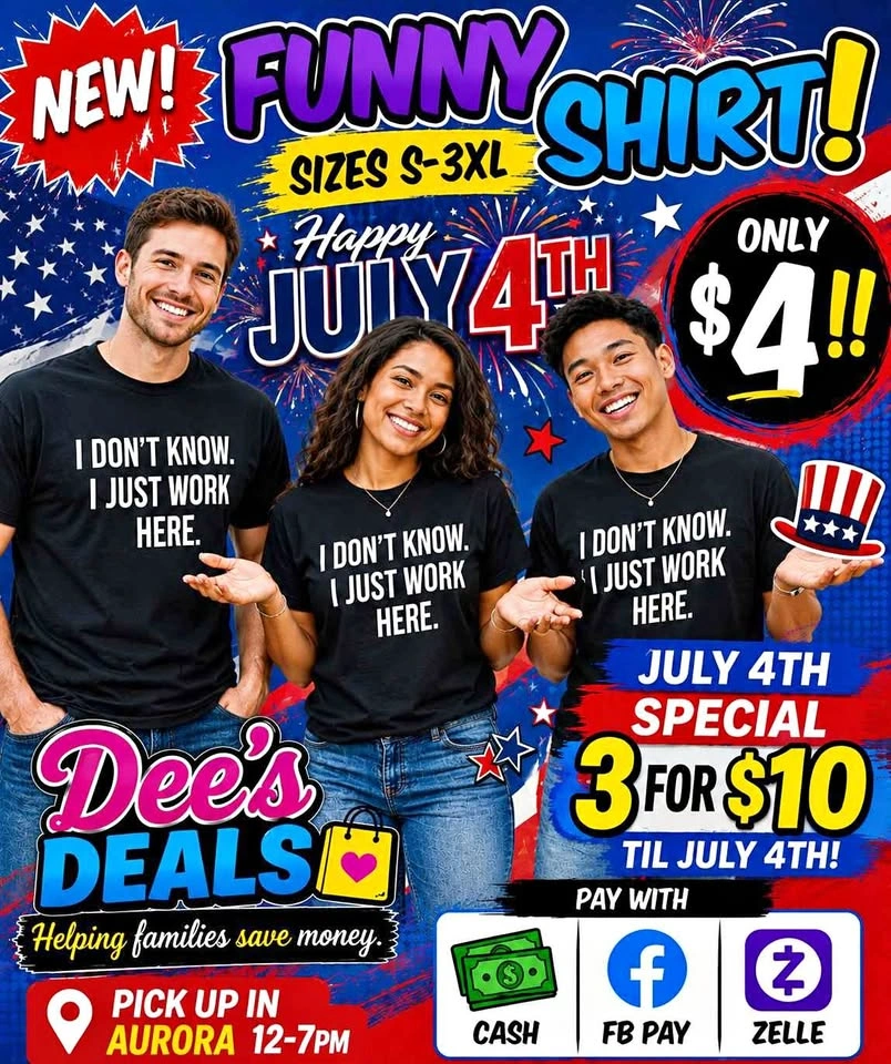 I just work here funny Shirt New