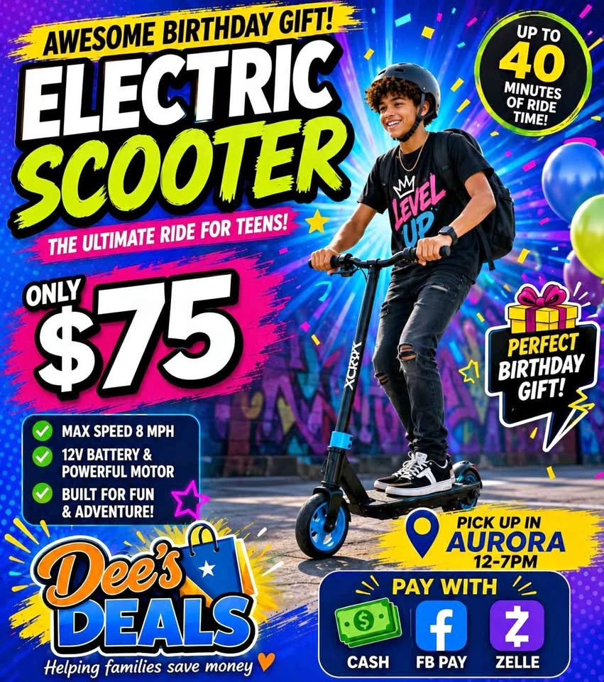 M8RX Electric Scooter BRAND NEW IN BOX ONLY $75