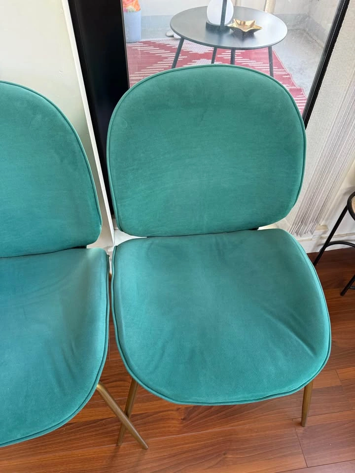 Green Velvet Dining Chairs (set of 2) - photo 3