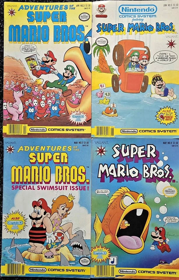 Super Mario Bros Nintendo Comics System lot of 4