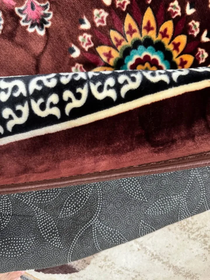 New brown soft silky touch carpet Pet friendly kids friendly image indicator(5)