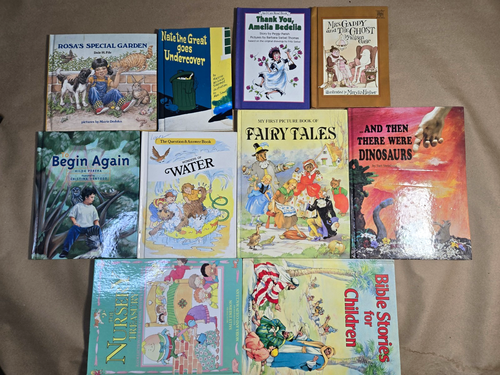Childrens Books Lot of 10 Amelia Bedelia Nate the Great Fairy Ta