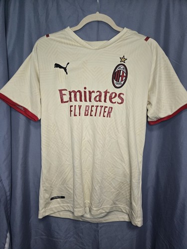 PUMA AC Milan White Red Black Soccer Jersey Emirates Fly Better