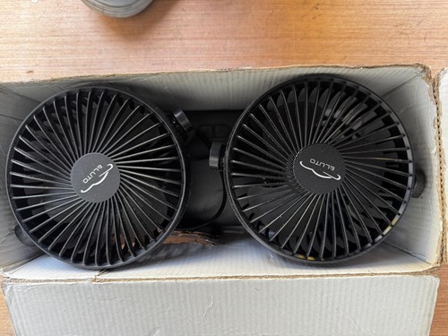 CLUTO YG-801 12V Car Dual Head Portable Fan - photo 2