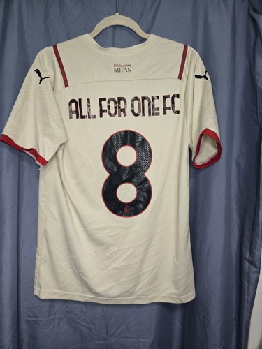 PUMA AC Milan White/Red Soccer Jersey Emirates Fly Better #8