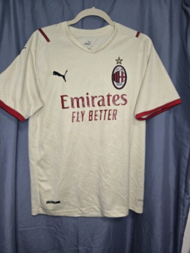 PUMA AC Milan White/Red Soccer Jersey Emirates Fly Better #8 - photo 2