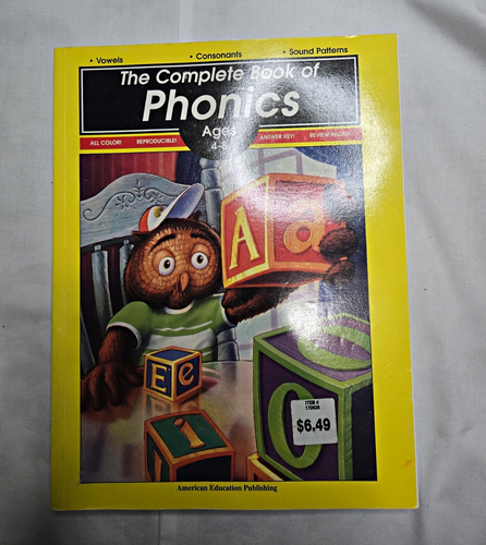 Lot of 8 The Complete Book of Phonics Ages 4-8 American Educatio
