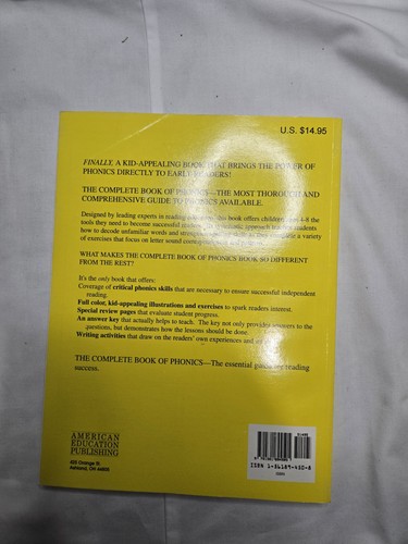 Lot of 8 The Complete Book of Phonics Ages 4-8 American Educatio - photo 2
