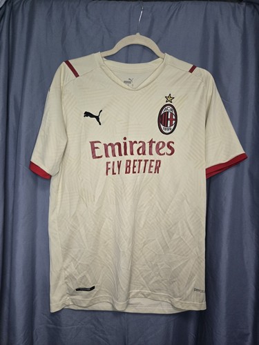 PUMA AC Milan White/Red Soccer Jersey Emirates Fly Better #6 - photo 2