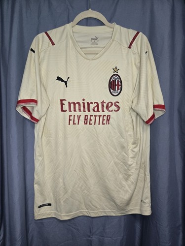 PUMA AC Milan White/Red Soccer Jersey Emirates Fly Better #3 M - photo 2