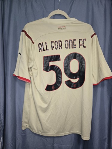 PUMA AC Milan White/Red Soccer Jersey Emirates Fly Better #59
