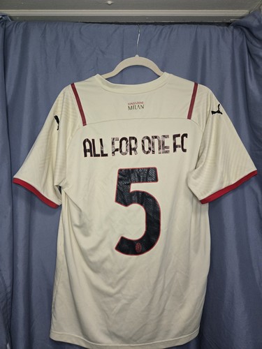 PUMA AC Milan White/Red Soccer Jersey Emirates Fly Better #5