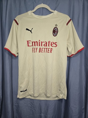 PUMA AC Milan White/Red Soccer Jersey Emirates Fly Better #13 - photo 2