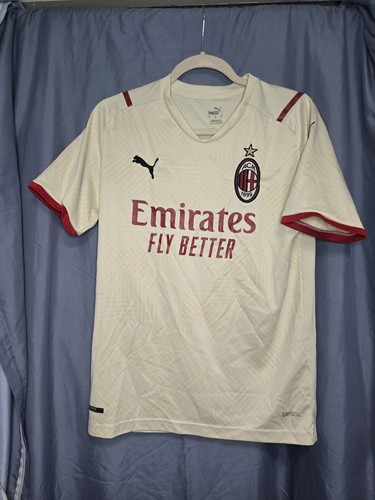 PUMA AC Milan White/Red Soccer Jersey Emirates Fly Better #17 - photo 2