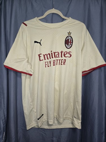 PUMA AC Milan White/Red Soccer Jersey Emirates Fly Better #25 - photo 2