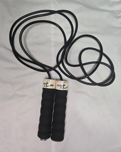 WEIGH to JUMP Weighted Jump Rope Set Black/White