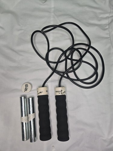 WEIGH to JUMP Weighted Jump Rope Set Black/White - photo 2