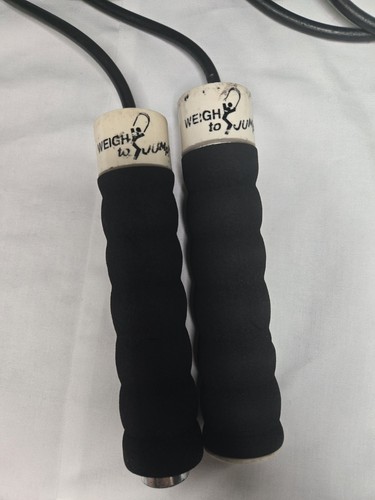 WEIGH to JUMP Weighted Jump Rope Set Black/White - photo 4