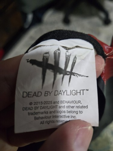 Dead by Daylight Red/Black Hooded Adjustable Plastic Mask - photo 3