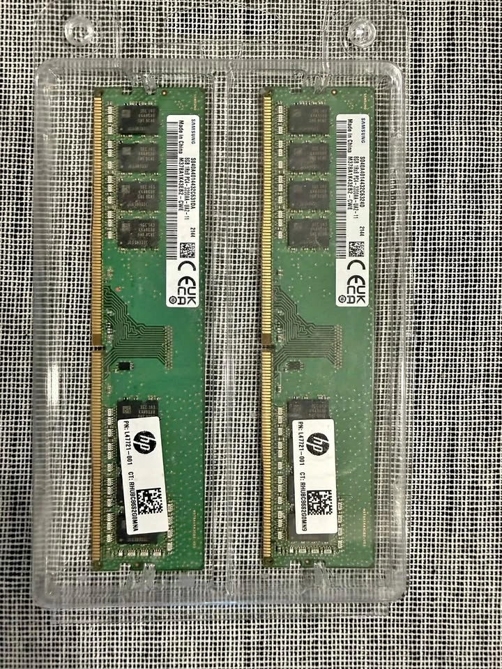 Samsung 16GB DDR4 Desktop RAM – 2x8GB 3200MHz