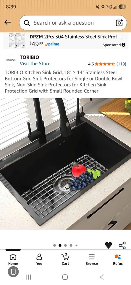 Kitchen Sink Grid Stainless Steel - photo 4