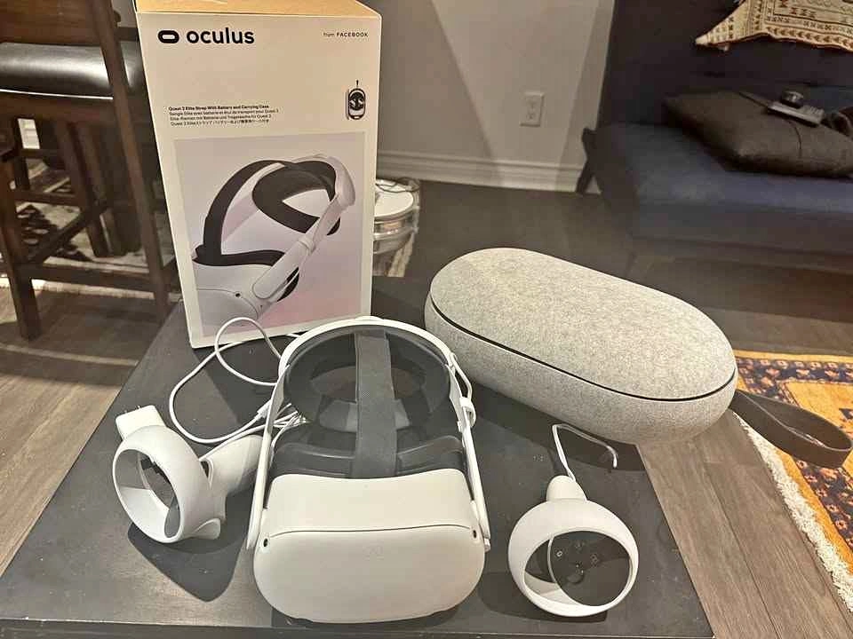 Meta Quest 2 256GB VR Headset with Elite Strap & Case