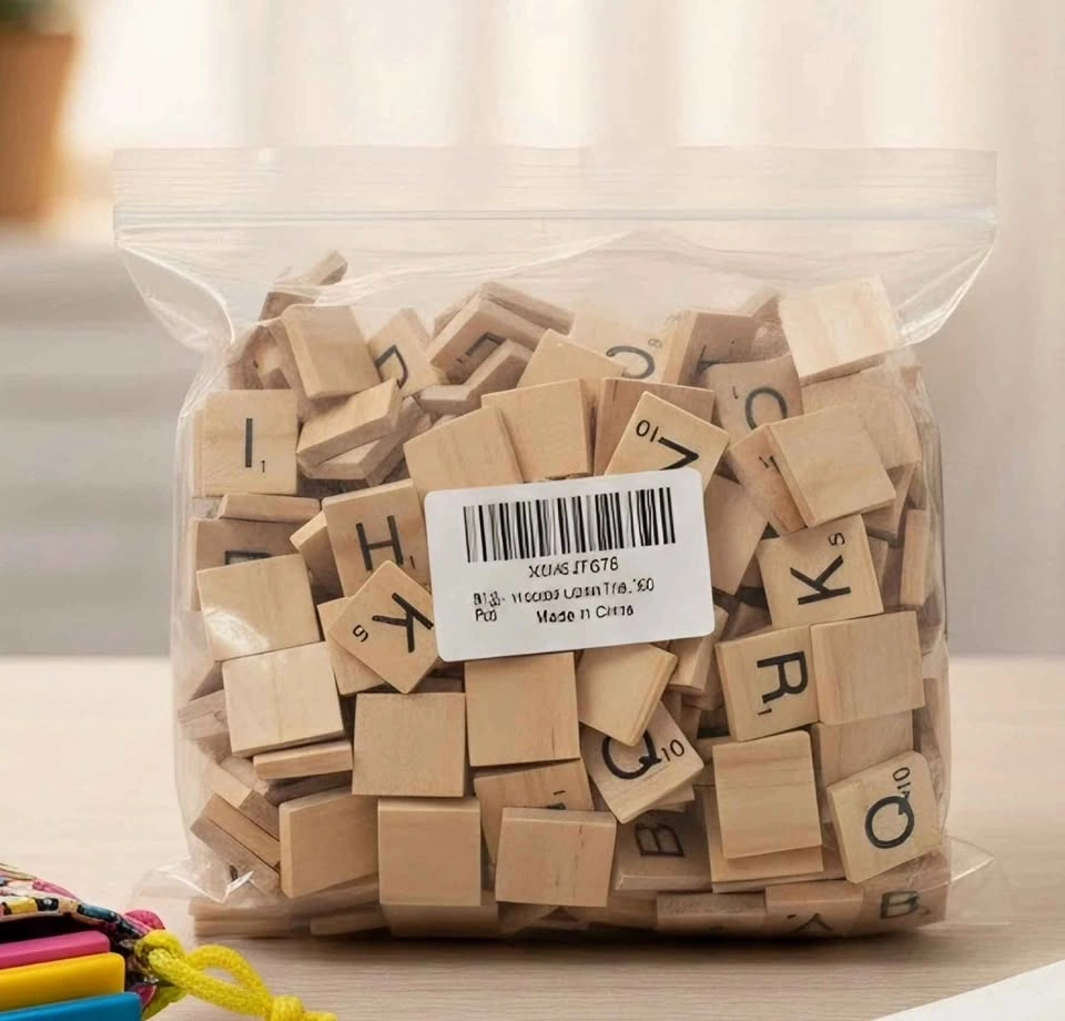 300 Piece Wooden Letter Tiles