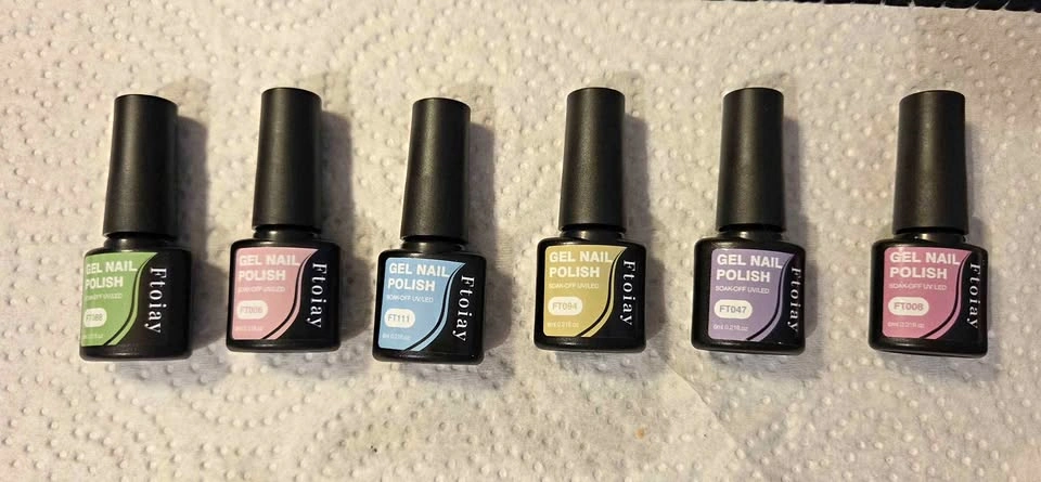 Gel Nail Polish Set with mini UV Nail Lamp
