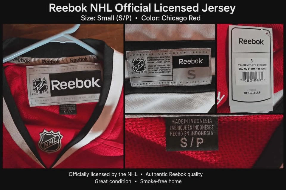 REEBOK CHICAGO BLACKHAWKS ADULT PREMIER JERSEY - photo 4