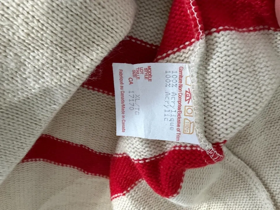 Vintage CCM Detroit Red Wings Heritage Knit Sweater Size XL - photo 4