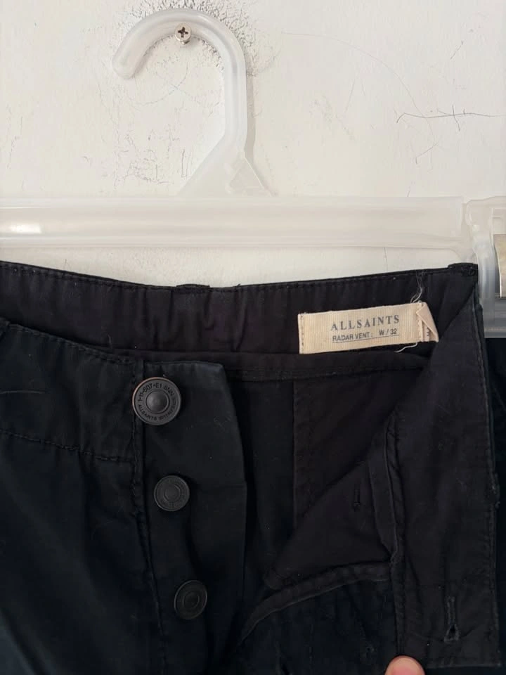 Allsaints Radar Vent Mens Cotton Shorts Size 32 - photo 4