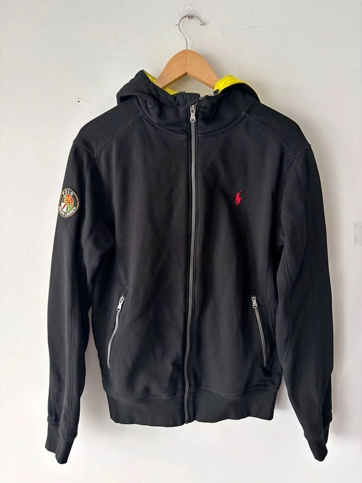 Polo Ralph Lauren Mens Crest Cookie Patch Zip-Up Hoodie Size M